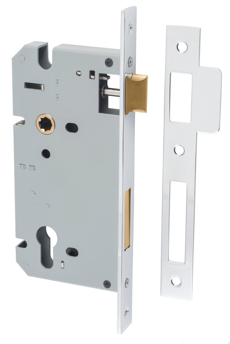 85mm Euro Mortice Locks - Ella Grace - Iver - Polished Chrome - External Locks