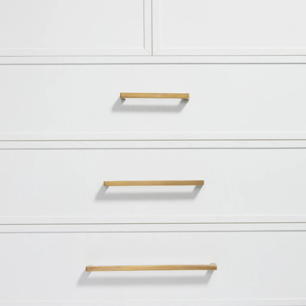 Hepburn Hardware Ascot Handle | Acid Washed Brass