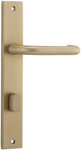 Oslo Rectangular DDA Compliant - Ella Grace - Iver - Brushed Brass - Door Levers