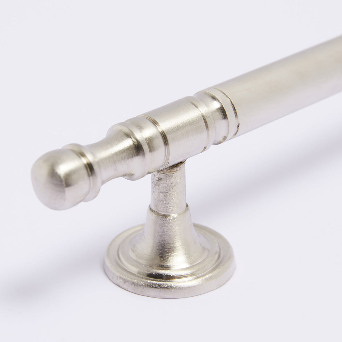 Kew Appliance Pull in satin nickel, detail