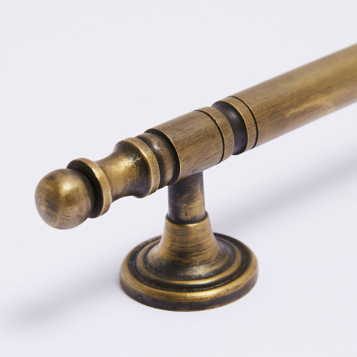 Kew Handle in acid washed brass, detail
