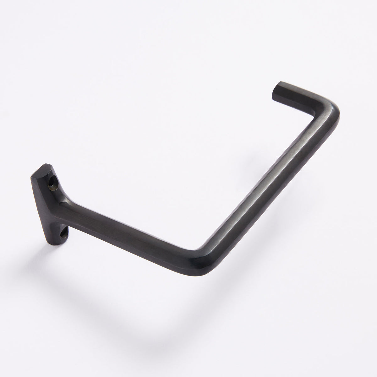 Henley Toilet Roll Holder in scorched black, detail