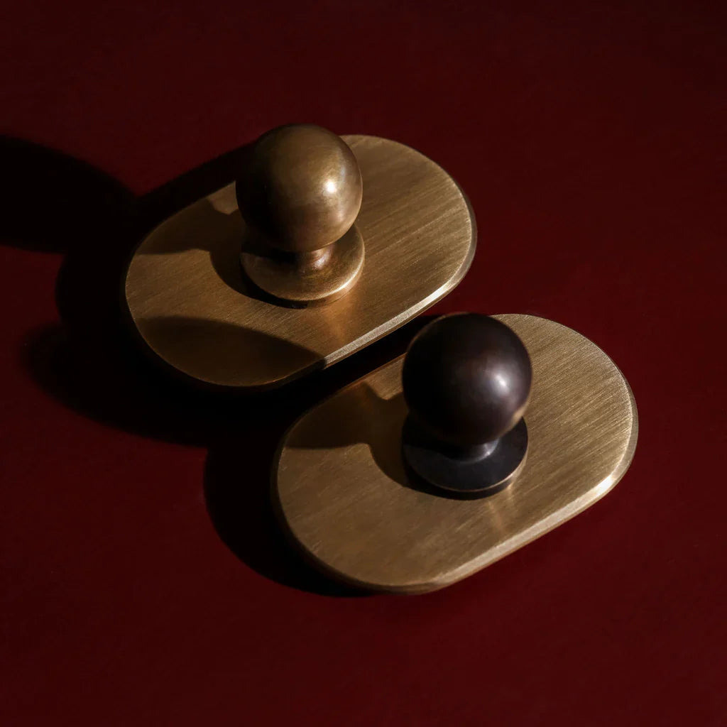 Curved Knob Backplate still life