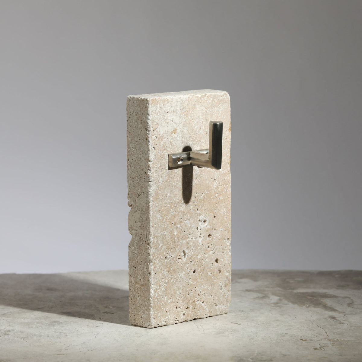 Henley Hook in satin nickel, detail