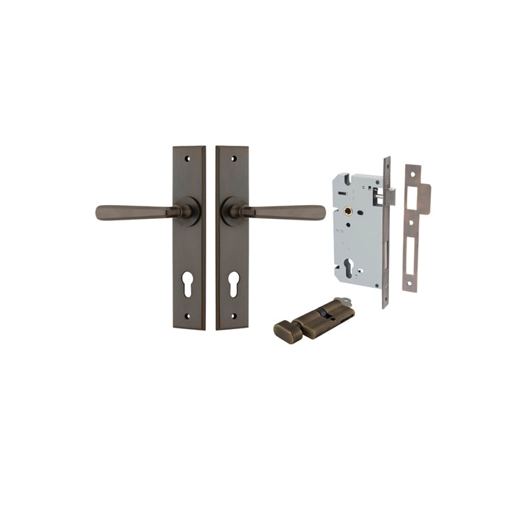 Copenhagen Lever - Chamfered Backplate - Ella Grace - Iver - Signature Brass - Door Levers