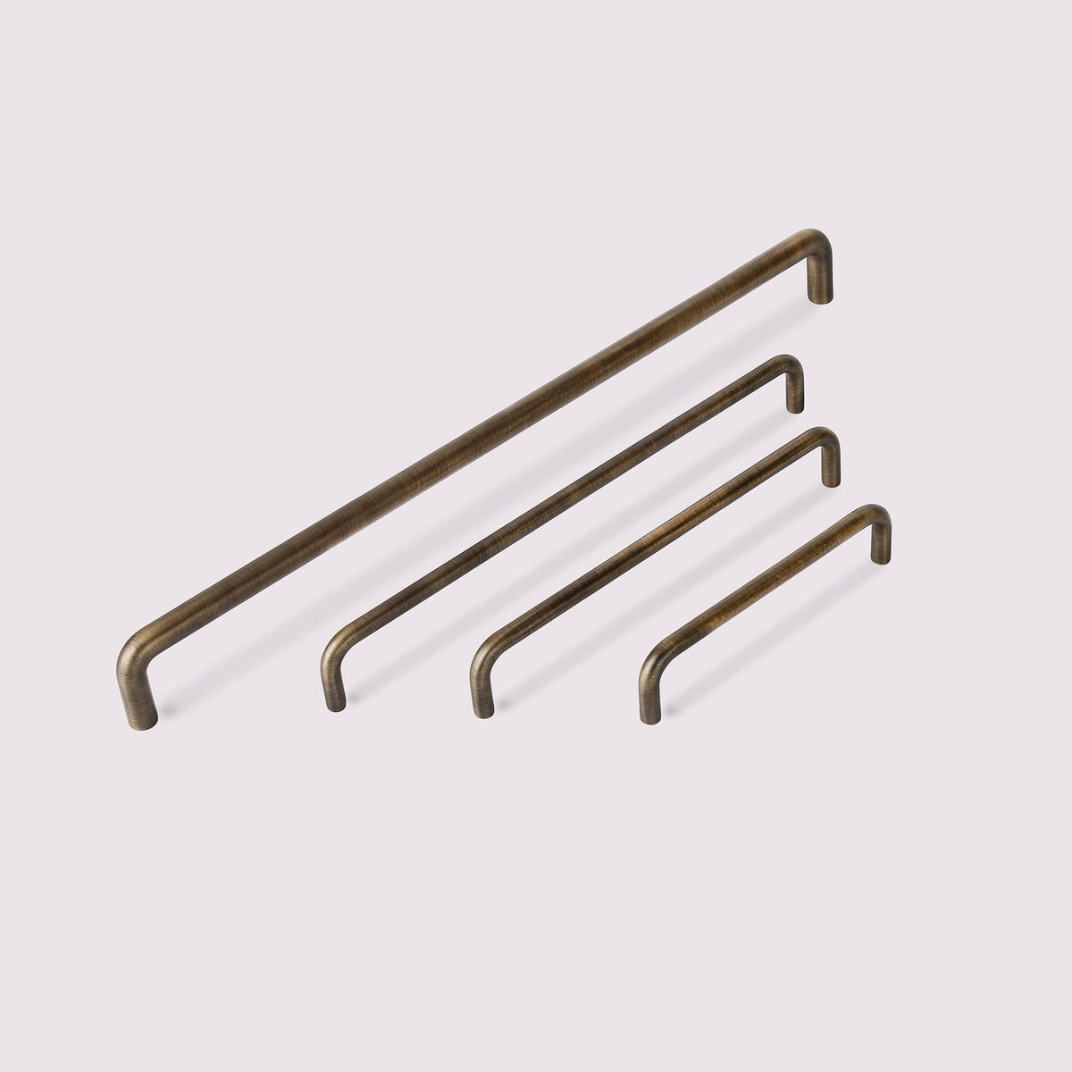 Ren Appliance Pull in English bronze, detail