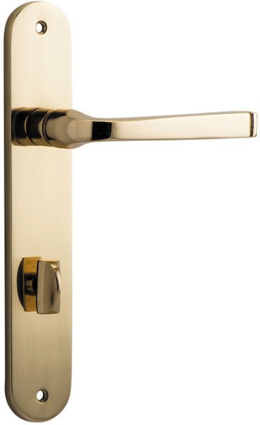 Annecy Lever - Oval Backplate - Ella Grace - Iver - Polished Brass - Door Levers