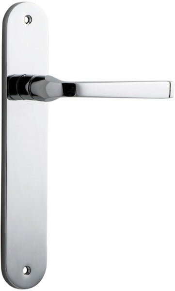 Annecy Lever - Oval Backplate - Ella Grace - Iver - Polished Chrome - Door Levers