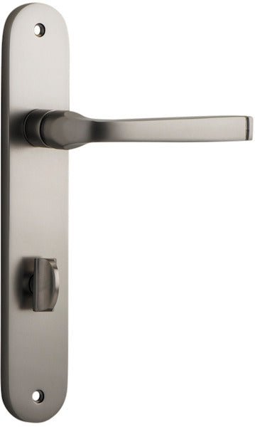 Annecy Lever - Oval Backplate - Ella Grace - Iver - Satin Nickel - Door Levers