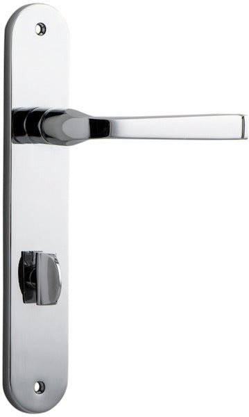 Annecy Lever - Oval Backplate - Ella Grace - Iver - Polished Chrome - Door Levers