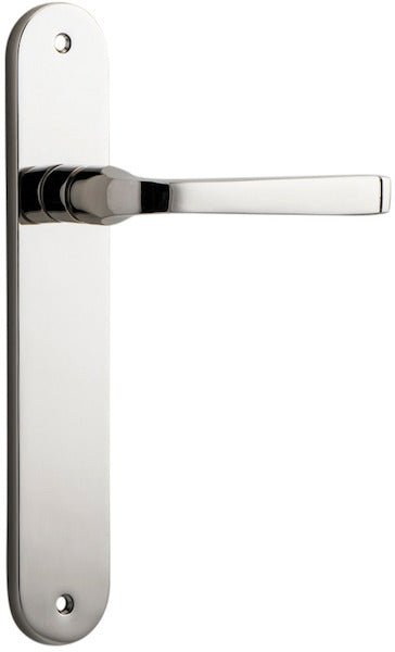 Annecy Lever - Oval Backplate - Ella Grace - Iver - Polished Nickel - Door Levers