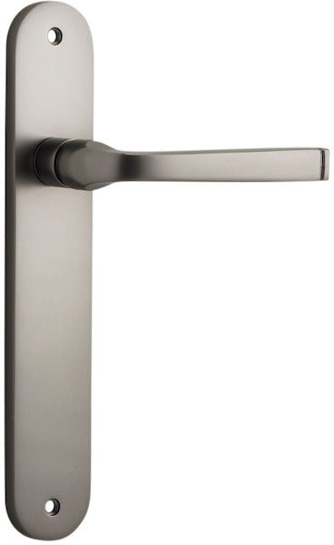 Annecy Lever - Oval Backplate - Ella Grace - Iver - Satin Nickel - Door Levers