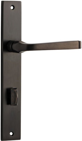 Annecy Lever - Rectangular Backplate - Ella Grace - Iver - Signature Brass - Door Levers