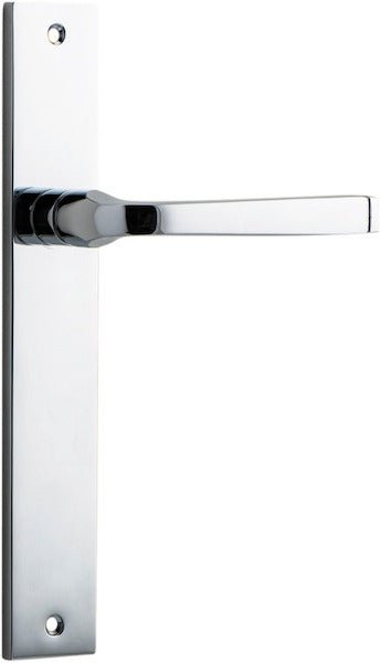 Annecy Lever - Rectangular Backplate - Ella Grace - Iver - Polished Chrome - Door Levers