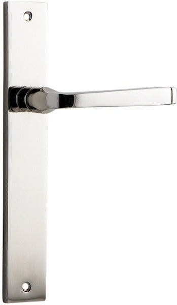 Annecy Lever - Rectangular Backplate - Ella Grace - Iver - Signature Brass - Door Levers