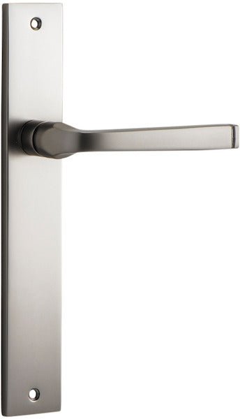 Annecy Lever - Rectangular Backplate - Ella Grace - Iver - Satin Nickel - Door Levers