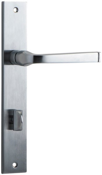 Annecy Lever - Rectangular Backplate - Ella Grace - Iver - Brushed Chrome - Door Levers