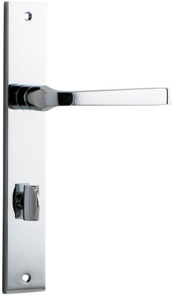 Annecy Lever - Rectangular Backplate - Ella Grace - Iver - Polished Chrome - Door Levers