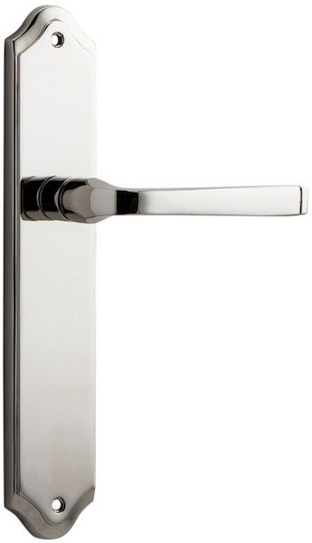 Annecy Lever - Shouldered Backplate - Ella Grace - Iver - Polished Nickel - Door Levers