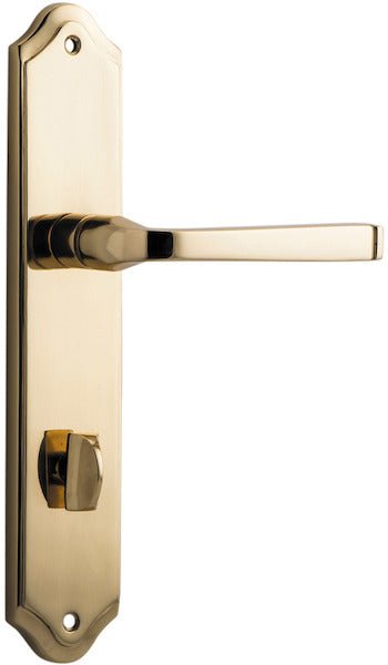 Annecy Lever - Shouldered Backplate - Ella Grace - Iver - Polished Brass - Door Levers