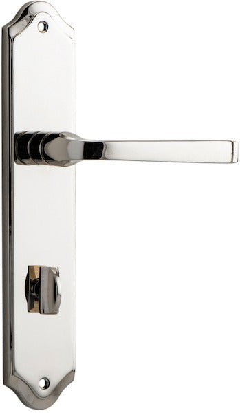 Annecy Lever - Shouldered Backplate - Ella Grace - Iver - Polished Nickel - Door Levers