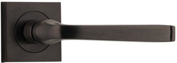 Annecy Lever - Square Rose - Ella Grace - Iver - Signature Brass - Door Levers - Lever Set Only - Door Handle - Solid Brass