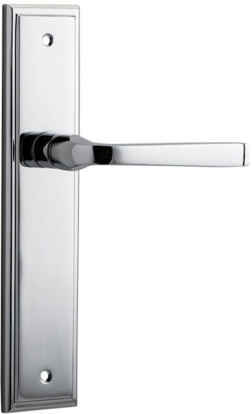 Annecy Lever - Stepped Backplate - Ella Grace - Iver - Polished Chrome - Door Levers