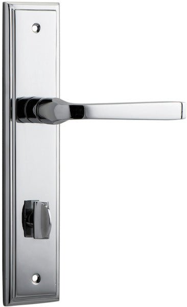 Annecy Lever - Stepped Backplate - Ella Grace - Iver - Polished Chrome - Door Levers