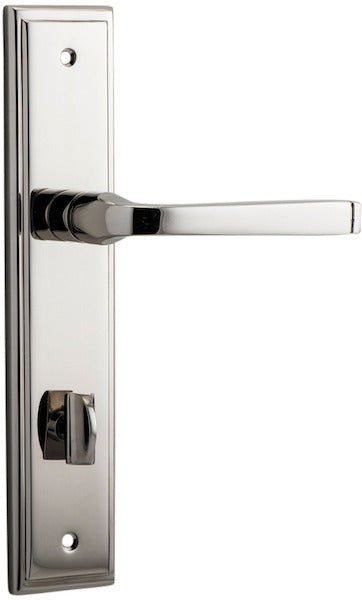 Annecy Lever - Stepped Backplate - Ella Grace - Iver - Polished Nickel - Door Levers