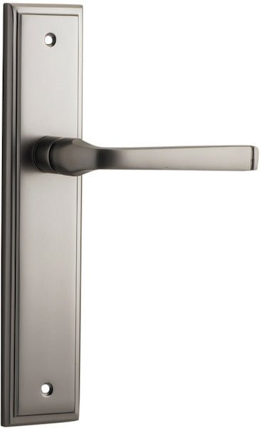 Annecy Lever - Stepped Backplate - Ella Grace - Iver - Satin Nickel - Door Levers