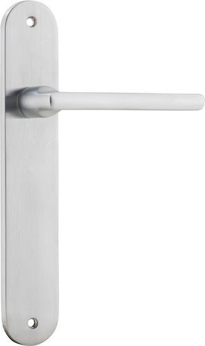 Baltimore Lever - Oval Backplate - Ella Grace - Iver - Brushed Chrome - Door Levers