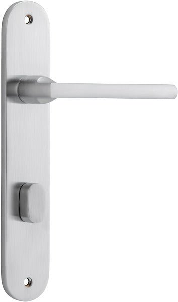 Baltimore Lever - Oval Backplate - Ella Grace - Iver - Brushed Chrome - Door Levers