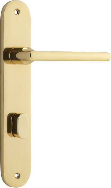 Baltimore Lever - Oval Backplate - Ella Grace - Iver - Polished Brass - Door Levers