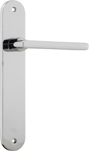 Baltimore Lever - Oval Backplate - Ella Grace - Iver - Polished Chrome - Door Levers