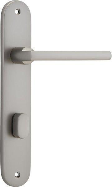 Baltimore Lever - Oval Backplate - Ella Grace - Iver - Satin Nickel - Door Levers