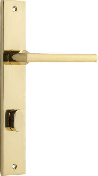 Baltimore Lever - Rectangular Backplate - Ella Grace - Iver - Polished Brass - Door Levers