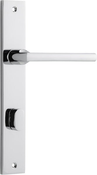 Baltimore Lever - Rectangular Backplate - Ella Grace - Iver - Polished Chrome - Door Levers