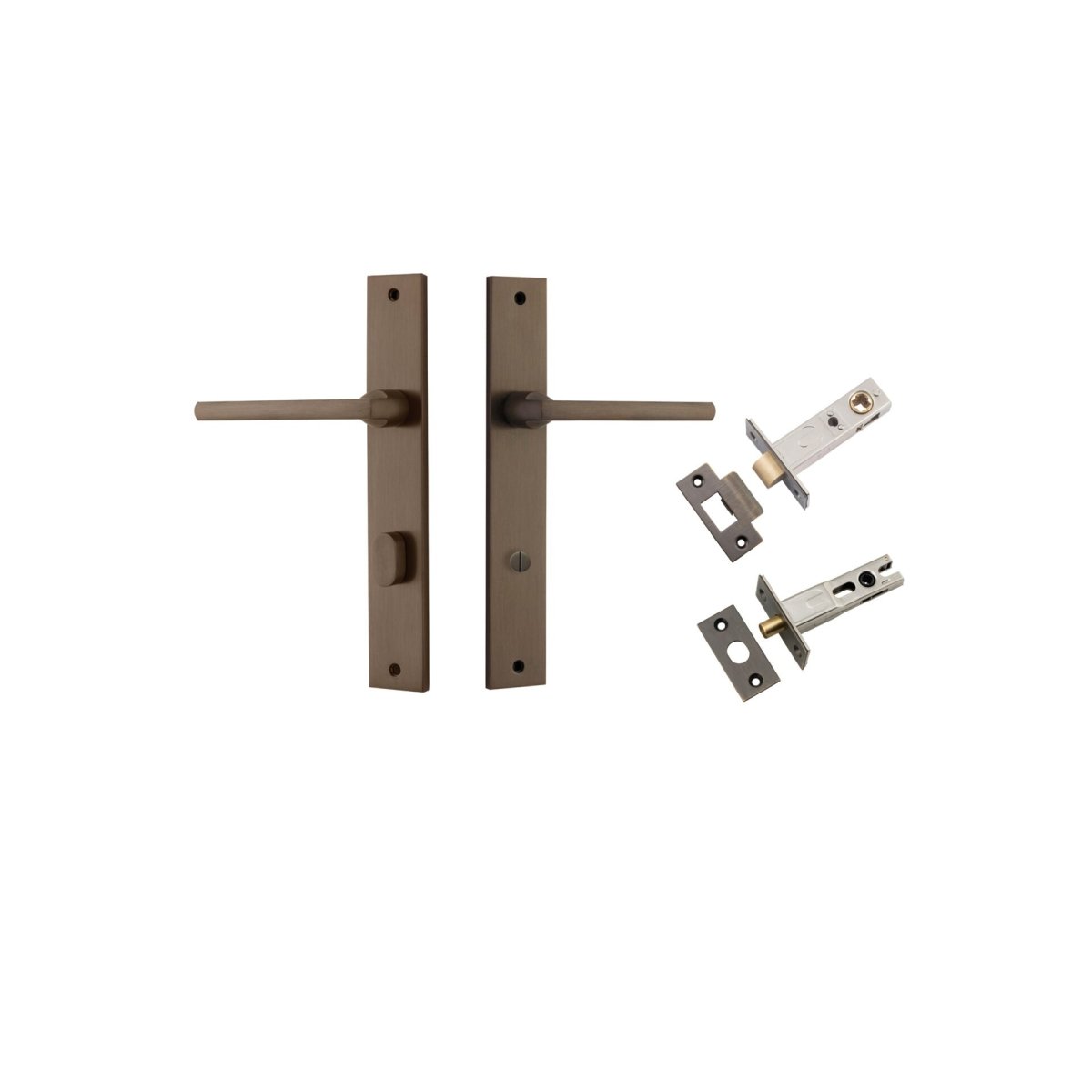 Baltimore Lever - Rectangular Backplate - Ella Grace - Iver - Signature Brass - Door Levers