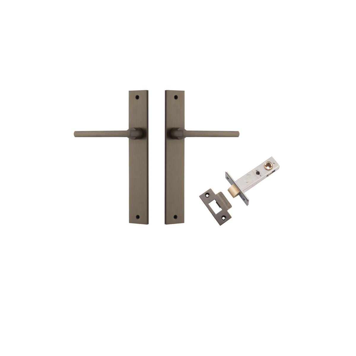 Baltimore Lever - Rectangular Backplate - Ella Grace - Iver - Signature Brass - Door Levers