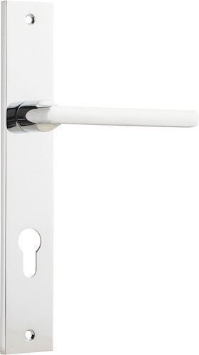 Baltimore Lever - Rectangular Backplate - Ella Grace - Iver - Polished Chrome - Door Levers