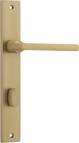 Baltimore Lever - Rectangular Backplate - Ella Grace - Iver - Brushed Brass - Door Levers