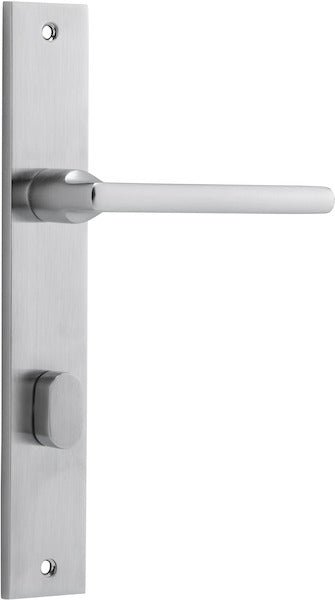 Baltimore Lever - Rectangular Backplate - Ella Grace - Iver - Brushed Chrome - Door Levers