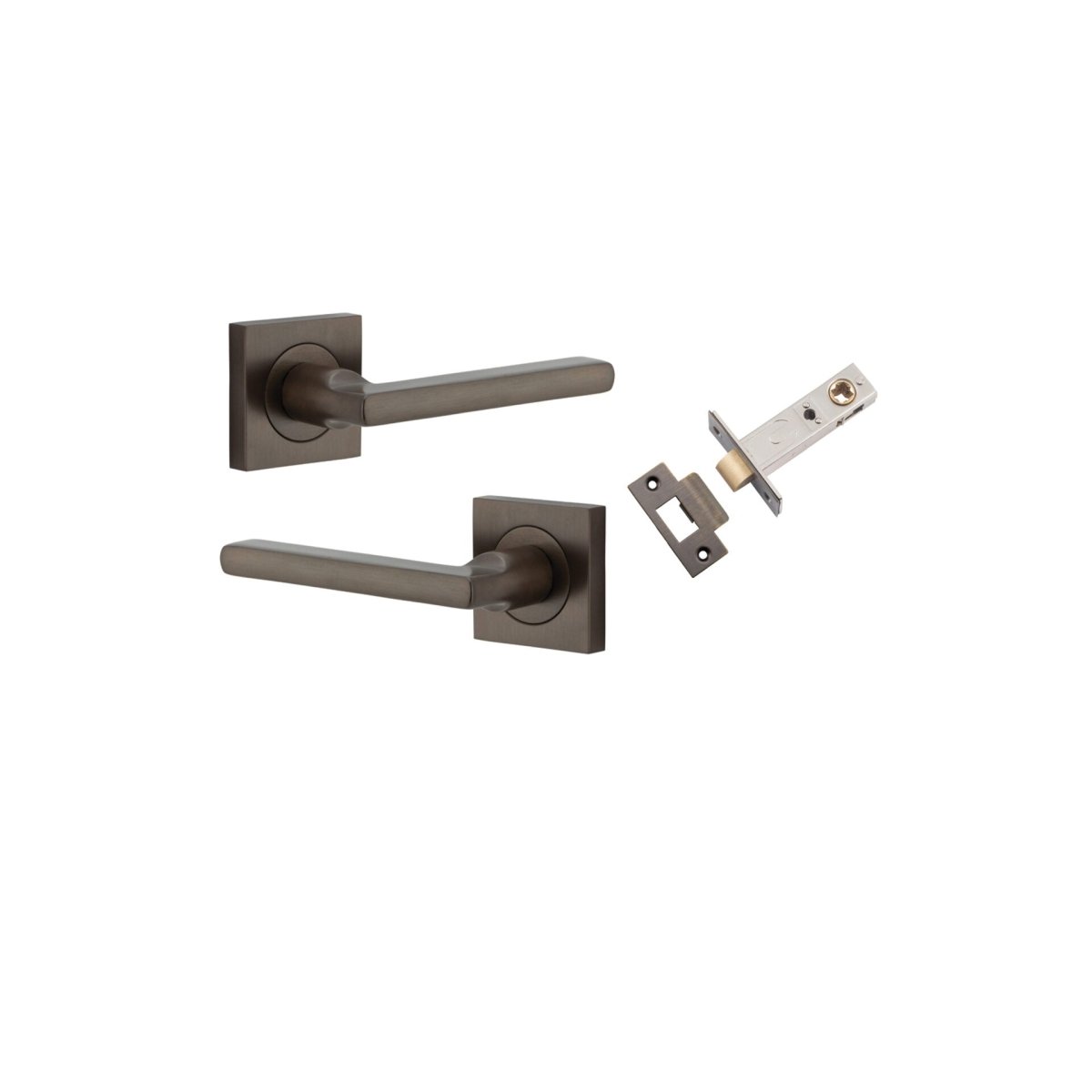 Baltimore Lever - Square Rose - Ella Grace - Iver - Signature Brass - Door Levers