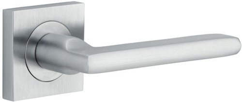 Baltimore Lever - Square Rose - Ella Grace - Iver - Brushed Chrome - Door Levers