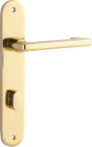 Baltimore Return Lever - Oval Backplate DDA - Ella Grace - Iver - Polished Brass - Door Levers