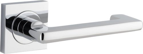 Baltimore Return Lever - Square Rose DDA - Ella Grace - Iver - Polished Chrome - Door Levers