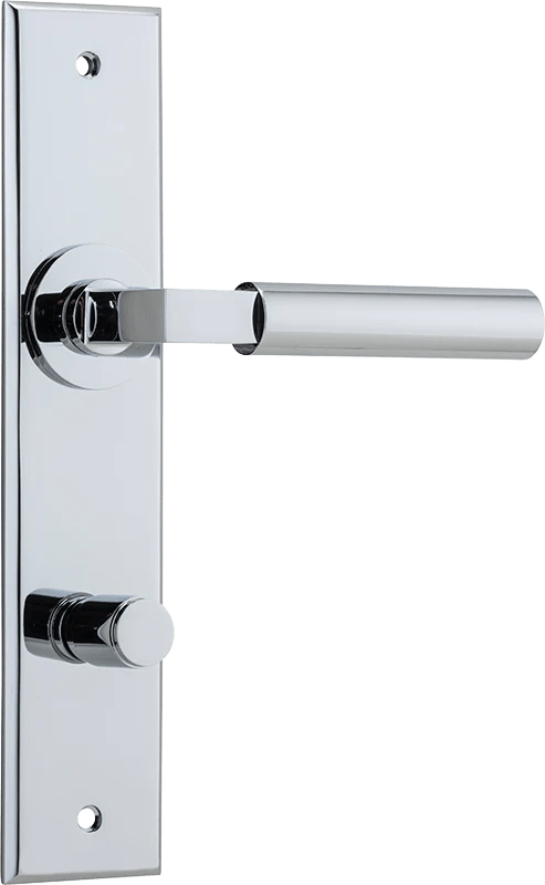 Berlin Lever - Chamfered Backplate - Ella Grace - Iver - Polished Chrome - Door Levers