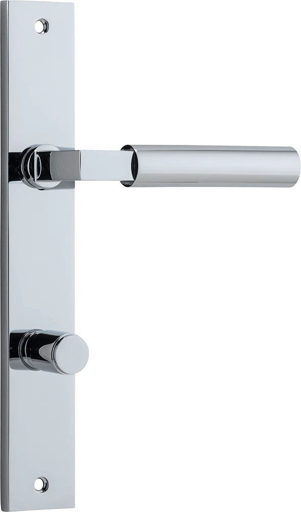 Berlin Lever - Rectangular Backplate - Ella Grace - Iver - Polished Chrome - Door Levers