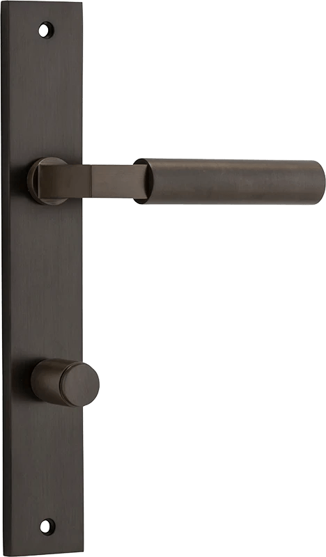 Berlin Lever - Rectangular Backplate - Ella Grace - Iver - Signature Brass - Door Levers