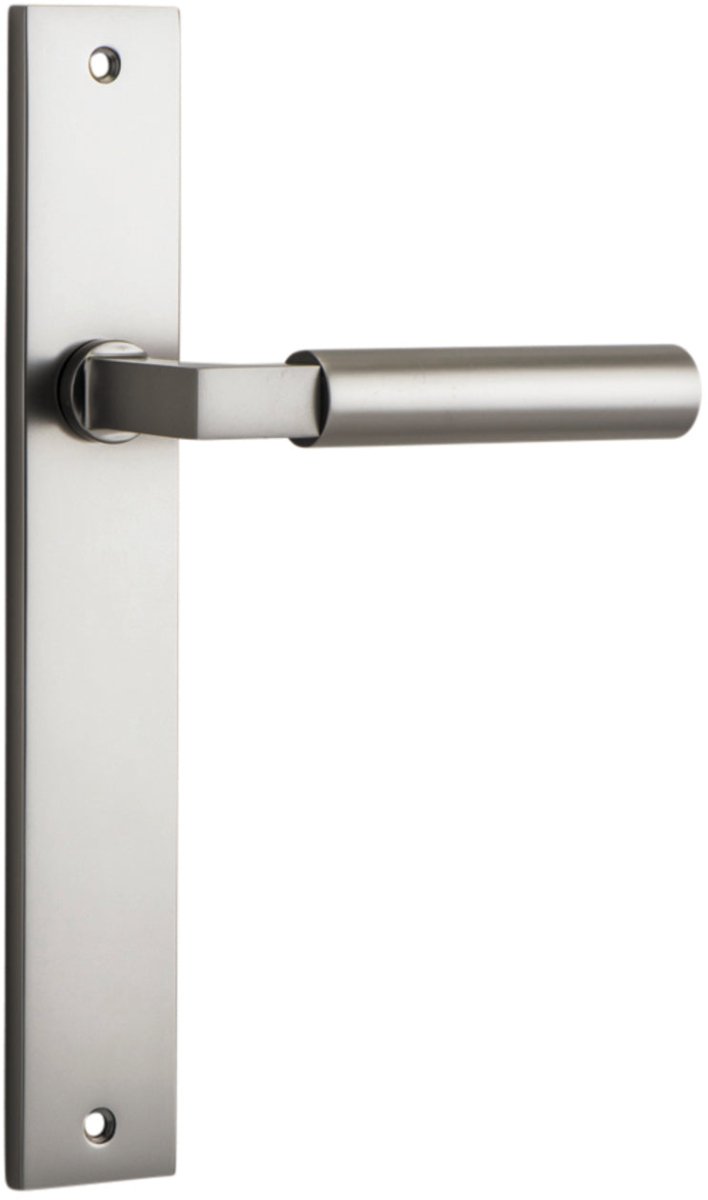 Berlin Lever - Rectangular Backplate - Ella Grace - Iver - Satin Nickel - Door Levers